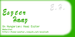 eszter haaz business card